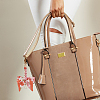 2Pcs 2 Styles Bowknot Zinc Alloy with Polyester Bag Extension Chains FIND-GO0003-73-6