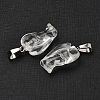 Synthetic Watermelon Stone Glass Pendants G-B127-10P-19-3