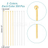 600Pcs 2 Colors Brass Ball Head pins KK-GO0001-59-2