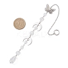 Glass Teardrop Window Hanging Suncatchers HJEW-JM04546-3