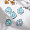 Platinum Plated Alloy Enamel Charms LS-X-ENAM-S118-04D-P-5
