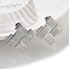 304 Stainless Steel Stud Earrings for Women LS-EJEW-K306-26P-3