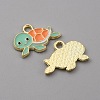 Alloy Enamel Pendants FIND-CJC0010-30LG-01-2