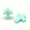 Opaque Acrylic Cross Beads SACR-Q100-M041-2