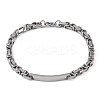 Tarnish Resistant 201 Stainless Steel ID Bracelets LS-BJEW-F331-08P-1