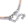 Polyester Cord Braided Bracelet Makings MAK-Z003-01P-23-3