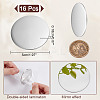16Pcs 201 Stainless Steel Cabochons FIND-NB0005-30-2
