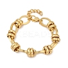 304 Stainless Steel Oval Link Chain Bracelets for Women BJEW-C104-01C-G-2