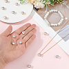 15Pcs Brass Clear Cubic Zirconia Multi-strand Links KK-BBC0019-93G-3