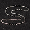Tarnish Resistant 304 Stainless Steel Textured Cable Chains Necklaces LS-NJEW-L427-06P-2