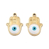 Ion Plating(IP) 316 Stainless Steel Enamel Pendants STAS-U014-72G-01-1