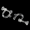 Resin Clip-on Earring Findings LS-X1-FIND-H046-04-3
