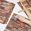 XPE Foam 3D Anticollision Wall Stickers Brick Pattern Stickers DIY-WH0591-086B-3