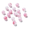 Two Tone Opaque Acrylic Beads SACR-P024-01A-W06-1