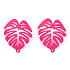 Spray Painted Iron Stud Earring Findings IFIN-N008-019-B01-3
