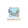 20Pcs 10 Styles Fruit Handmade Polymer Clay Pendant Stitch Markers HJEW-NB00048-7