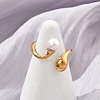 304 Stainless Steel Cuff Rings RJEW-D317-03G-1