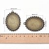 Tibetan Style Alloy Oval Tray Cabochon Settings LS-TIBEP-5437-AB-LF-3