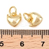 925 Sterling Silver Heart with Horn Charms STER-I024-03G-01-3