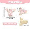 32Pcs 2 Colors Zinc Alloy Pendants FIND-CA0001-50-2