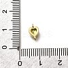 Heart Brass Cubic Zirconia Connector Charms KK-P295-34G-03-3