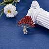 Cubic Zirconia Mushroom Brooch JBR102H-8