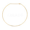 304 Stainless Steel Torques Necklaces NJEW-N061-01G-2