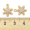 Brass Micro Pave Clear Cubic Zirconia Pendants FIND-Z044-09KCG-3