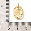 Brass Micro Pave Cubic Zirconia Pendants ZIRC-P123-01G-R01-3