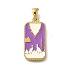 304 Stainless Steel Enamel Pendants STAS-B087-06G-02-1