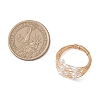 Round Shell Pearl Finger Rings for Women RJEW-JR00972-3