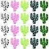 20Pcs 5 Colors Cactus Food Grade Eco-Friendly Silicone Focal Beads SIL-CJ0001-74-1