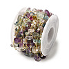 Handmade Natural Fluorite Chip Beaded Chains CHC-F020-02G-01-3