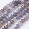 Natural Grade A Striped Agate/Banded Agate Beads Strands G-E479-01-8mm-1