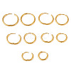 10Pcs 5 Size 316L Surgical Stainless Steel Huggie Hoop Earrings for Girl Women EJEW-TA0001-10-2