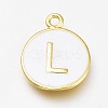 Brass Enamel Pendants LS-KK-H103-01L-G-1