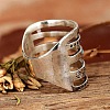 Alloy with Synthetic Turquoise Finger Rings FS-WG0500F-02-4