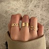 4Pcs Alloy Finger Rings WG0612F-07-1