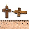 Natural Tiger Eye Pendants G-B180-01G-07-3