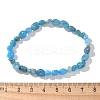 Natural Apatite Bead Stretch Bracelets X-BJEW-K213-40-5