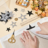 8 Styles Star Hotfix Resin Rhinestone Iron on Patches PATC-FG0002-27-3