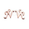 Rose Gold Plated Alloy Letter Pendants LS-PALLOY-P097-05-N-1