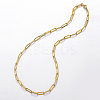 201 Stainless Steel Paperclip Chain Necklaces for Women LS-KC1989-5