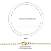 10Pcs Ion Plating(IP) 304 Stainless Steel Cable Chain Necklaces Set for Men Women MAK-YW0002-01G-5