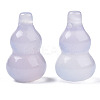 Carved Natural White Agate Pendants G-S359-354-4