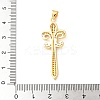 Brass Micro Pave Cubic Zirconia Pendants KK-U053-17G-03-3