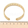 304 Stainless Steel Hollow Cuff Bangles for Women BJEW-B120-06G-02-5