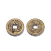 Tibetan Style Alloy Chinese Coin Pendants PALLOY-WH0060-01C-NF-2