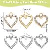 60Pcs 2 Colors Alloy Charms ALRI-FH0001-13-2