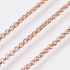 Long-Lasting Plated Brass Cable Chain Necklaces NJEW-K112-10RG-NF-2